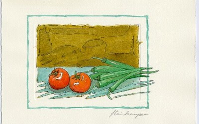 G02 Tomaten, Peperone - Aquarell