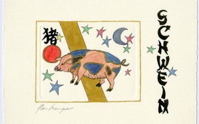 Chinesische Tiersymbole – Schwein