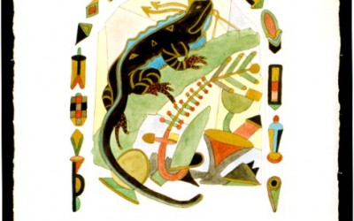 Salamander - Aquarell
